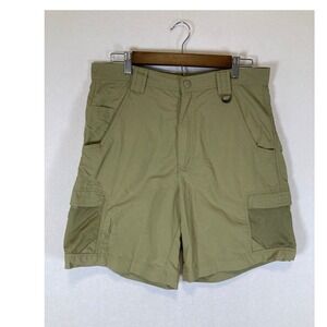 Outdoor Gorpcore Field & Stream Mens‎ Medium Tan Nylon Mesh Cargo Hiking Shorts